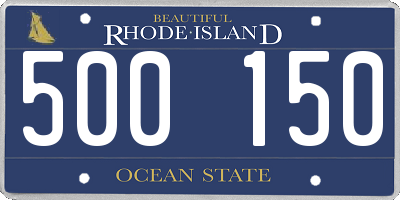 RI license plate 500150