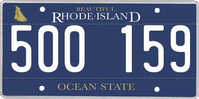 RI license plate 500159
