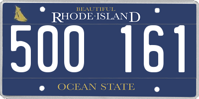 RI license plate 500161