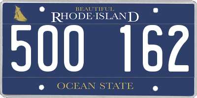 RI license plate 500162