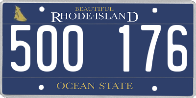 RI license plate 500176