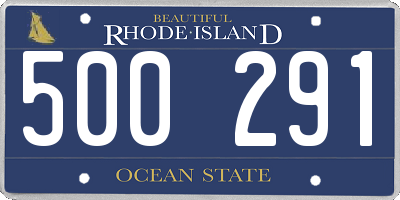 RI license plate 500291