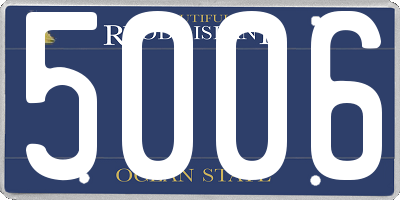 RI license plate 5006