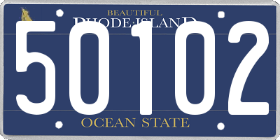 RI license plate 50102