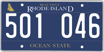 RI license plate 501046