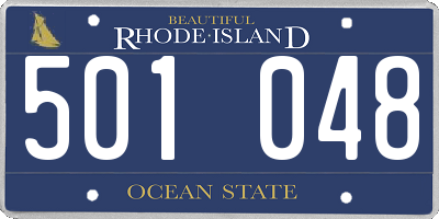 RI license plate 501048