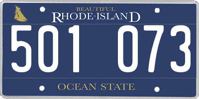 RI license plate 501073