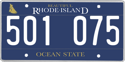 RI license plate 501075