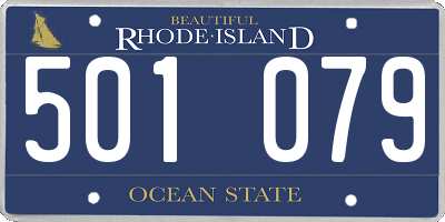 RI license plate 501079