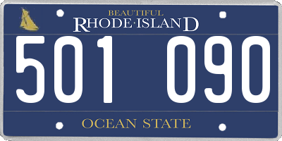 RI license plate 501090