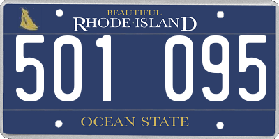 RI license plate 501095