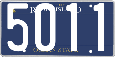 RI license plate 5011