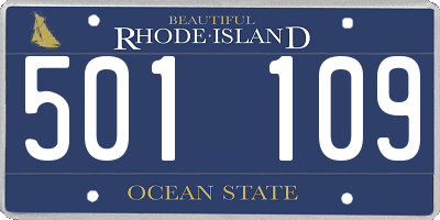 RI license plate 501109