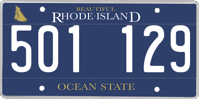RI license plate 501129
