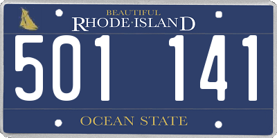 RI license plate 501141