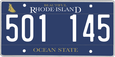 RI license plate 501145