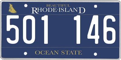 RI license plate 501146