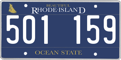 RI license plate 501159