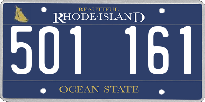 RI license plate 501161