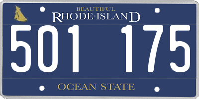 RI license plate 501175
