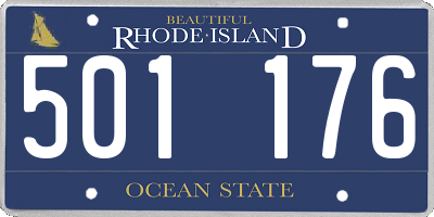RI license plate 501176