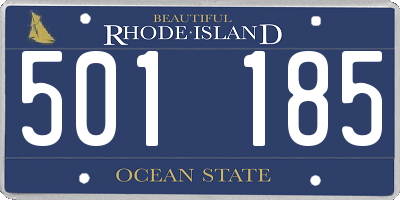 RI license plate 501185