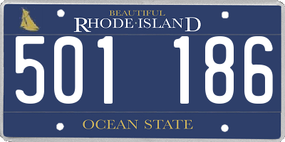 RI license plate 501186