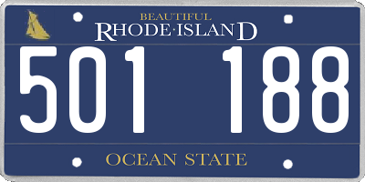RI license plate 501188