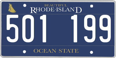 RI license plate 501199