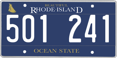 RI license plate 501241