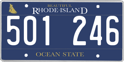 RI license plate 501246