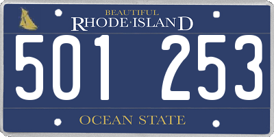 RI license plate 501253