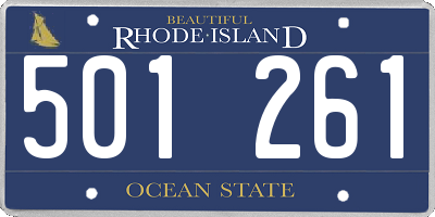 RI license plate 501261