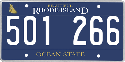 RI license plate 501266