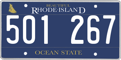 RI license plate 501267