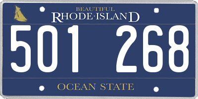 RI license plate 501268
