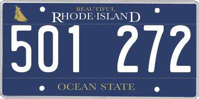 RI license plate 501272