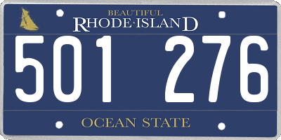 RI license plate 501276