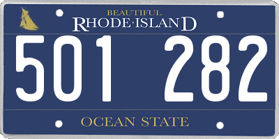 RI license plate 501282