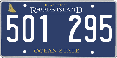 RI license plate 501295
