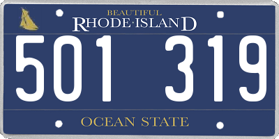 RI license plate 501319