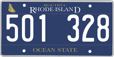 RI license plate 501328
