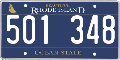 RI license plate 501348