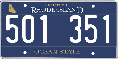 RI license plate 501351