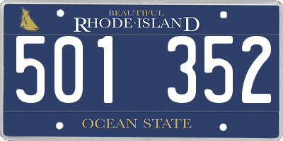 RI license plate 501352