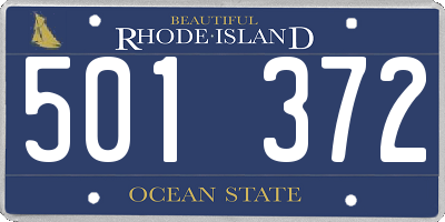 RI license plate 501372