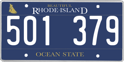 RI license plate 501379
