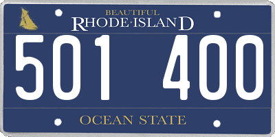 RI license plate 501400