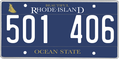 RI license plate 501406