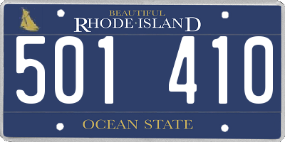 RI license plate 501410